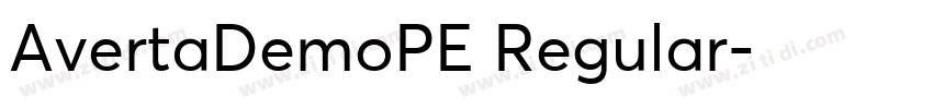 AvertaDemoPE Regular字体转换